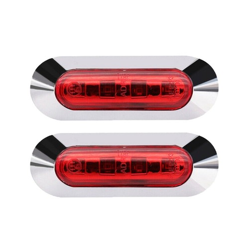 Waterproof Side Marker Lights for Car Truck Trailer 2 Pack 4 LED 12V24V - Picture 2 of 14
