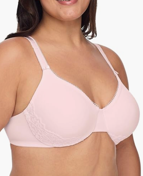 Olga Women's Plus Size Luxury Lift Underwire Bra Pink Size 40D