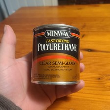Minwax Semi Gloss Low Odor Water Based Polyurethane 8oz1