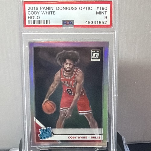 Panini Donruss Optic 2019-20 Coby White Rated Rookie Holo Prizm #180 PSA 9