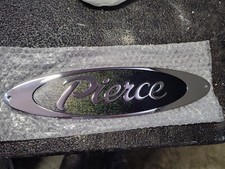 Pierce  Chrome Truck Logo Emblem 15” X 4” 