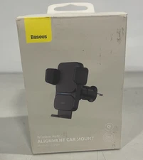 Baseus 15W Wisdom Auto Alignment Car Mount Wireless Charger - Black