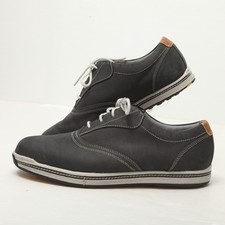 FootJoy FJ Contour Men's 10W Casual Lace-Up Shoes Dark Gray Textile Comfort