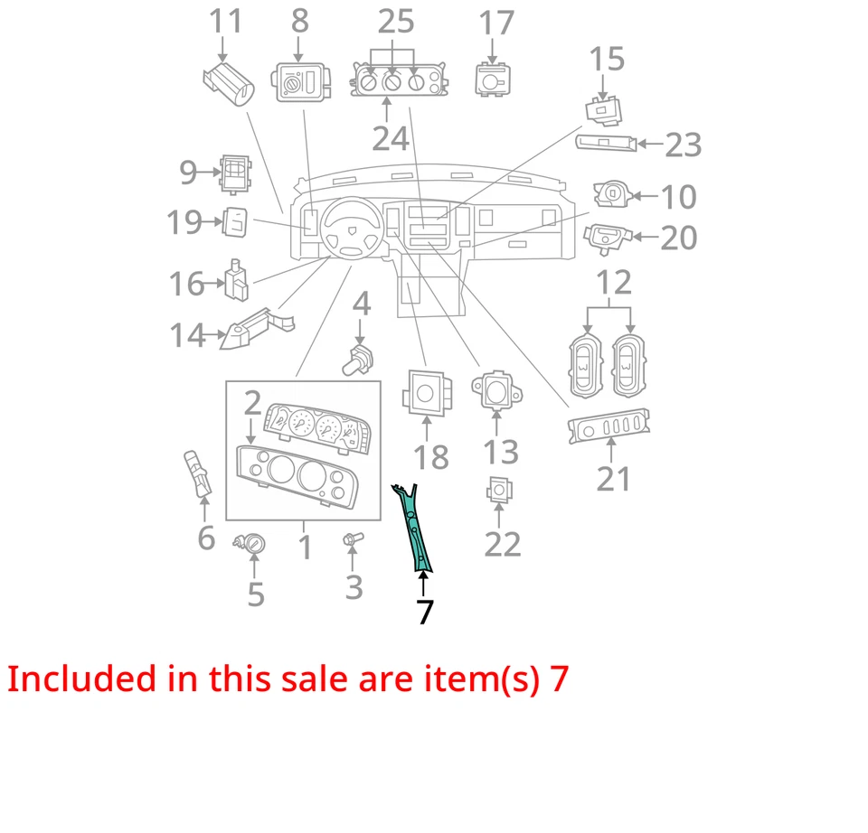 CHRYSLER A-PILLAR MOLDAGEM ZL39BD1AB NOVO OEM ZL39BD1AB - Imagem 2 de 3