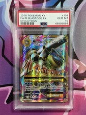 Pokemon TCG 2016 XY Full Art Mega Blastoise EX Evolutions 102/108 PSA10