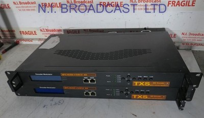 2x TXS MPX-HD/SDI 4DVBT,R Modulator mit HDSDI MPEG 4/2 Quad Encoder, COFDM Mod