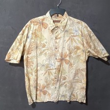 Tori Richard Shirt Mens L Hawaiian Floral Cotton Lawn Casual Preppy Made in USA