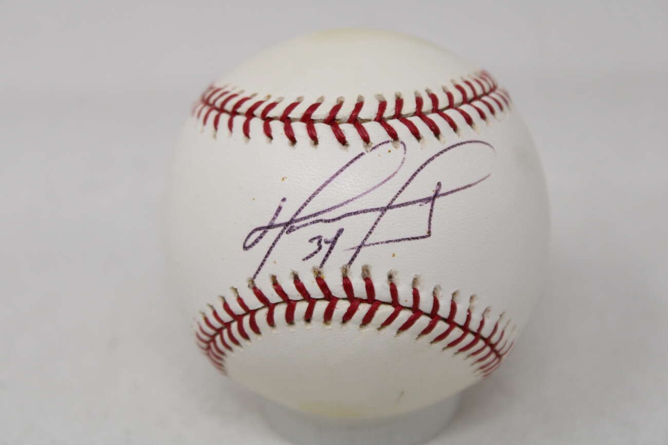 David Ortiz Autographed Signed Baseball JSA Red Sox 34 