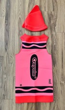 Girl  s/Boy  s Crayola Red Crayon Costume - Sz 7-10 - Used