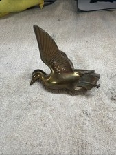 Vintage Flying Duck Bird Brass Hood Ornament Radiator Cap Car Auto Vintage Flying Duck Bird Brass Hood Ornament Radiator Cap Car Auto