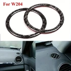 Set of 2 Carbon Fibre AC Air Vent Outlet Cover For Mercedes Benz C Class W204