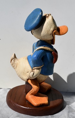 SELTENE 80er Disney Donald Duck Holzfigur Statue Made In USA - Bild 4 von 7