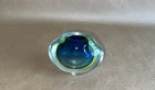 Murano Italy Vintage MCM Art Sgeuso Glass Flavio Poli Small Sommerso Vase