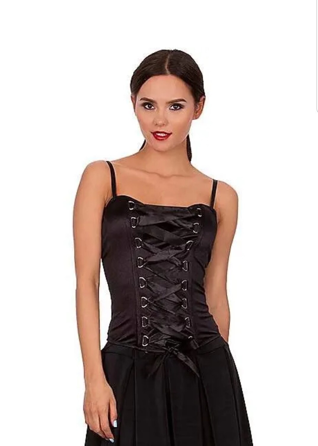Spirit Halloween Black Corset Sexy Lingerie Women's L… Gem