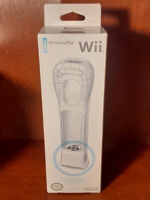 NEW Nintendo Wii Motion Plus Attachment Adapter OEM Genuine Open Box
