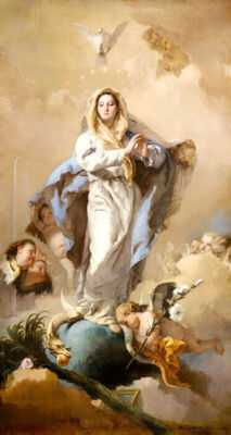THE IMMACULATE CONCEPTION VIRGIN MARY ART PAINTING BY GIAMBATTISTA TIEPOLO REPRO