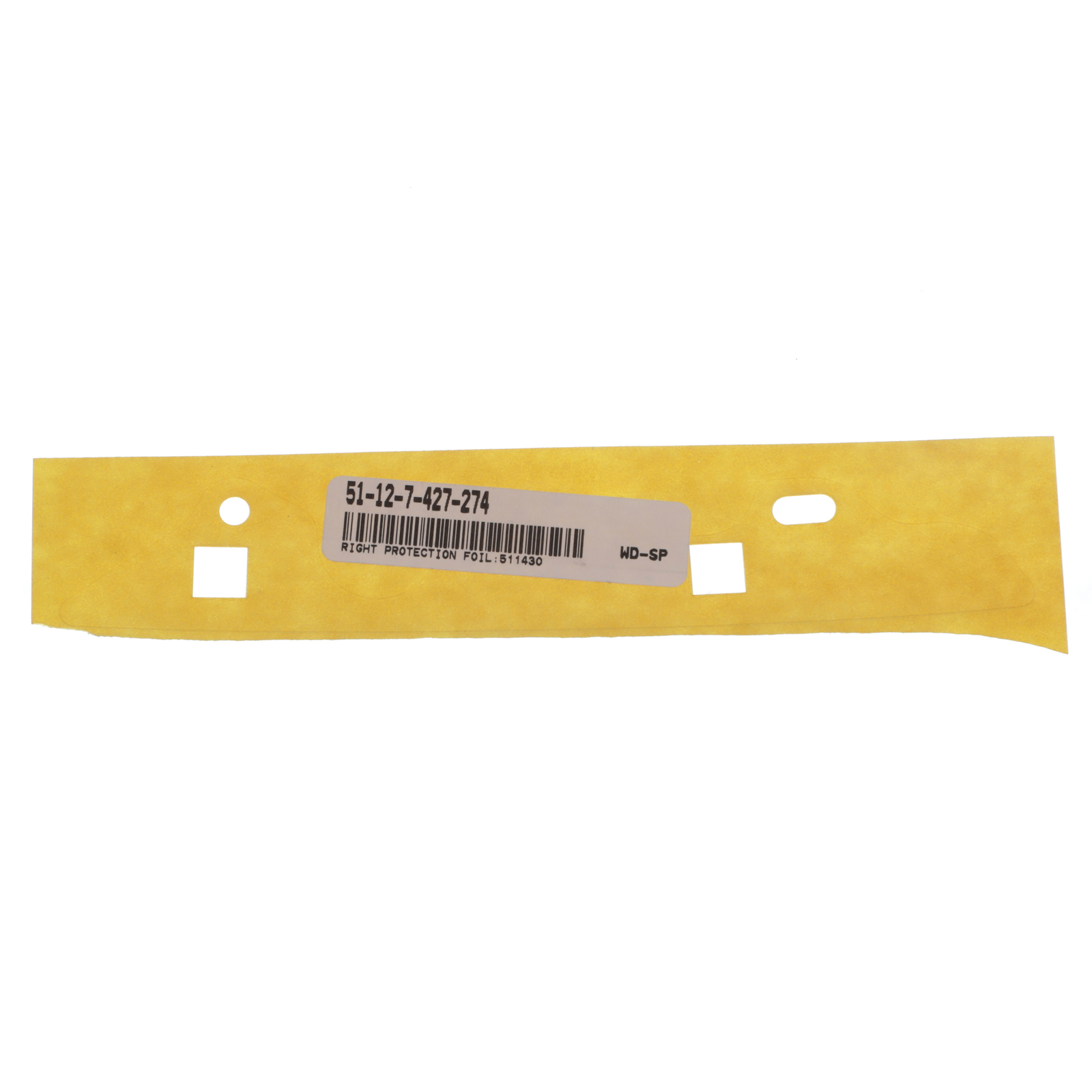 Foil de protección derecho para BMW (N/P 511430 51-12-7-427-274)