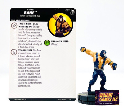 DC Heroclix Bane #057 w/ Card Joker's Wild Set