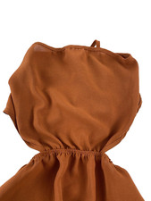 shein midi rust sun dress size S