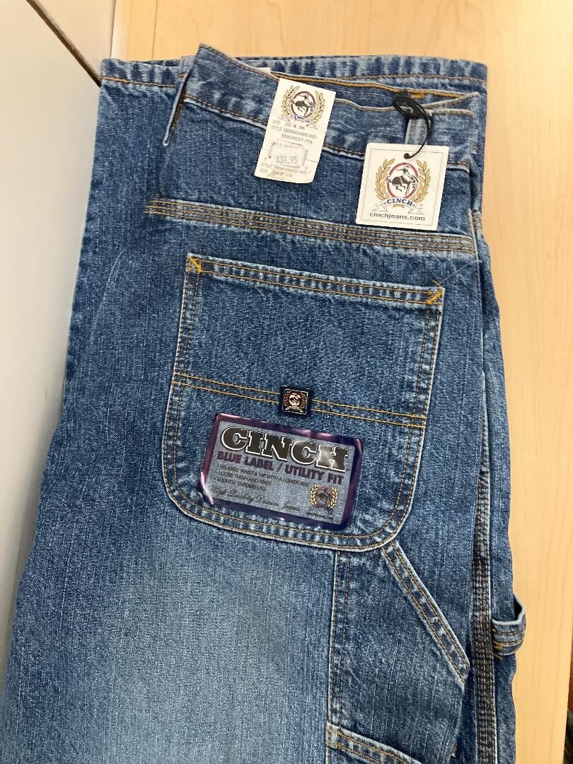 Cinch Mens Jeans Blue Label Relaxed Waist MB9053001 Indigo
