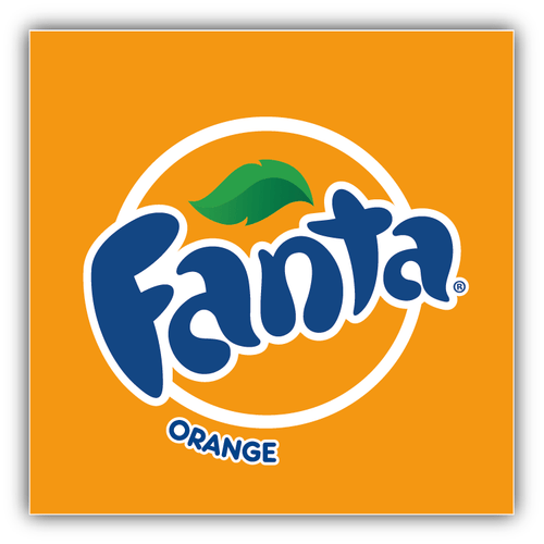 Fanta Orange Logo Car Bumper Sticker Decal - 3'' or 5'' - 第 1/1 張圖片