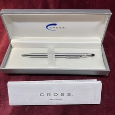 Vintage Cross Chrome Century Ballpoint Pen w/Box and manual
