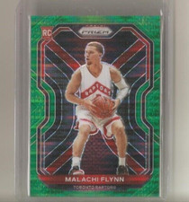 2020-21 Panini Prizm MALACHI FLYNN Green Pulsar Prizm Rookie RC 8/25 #287 JSY #