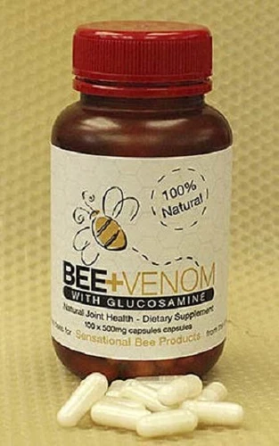 100% Natural Pure New Zealand Bee Venom with Glucosamine 500mg ( 100 ) Capsules