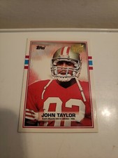 2001 Topps Archives #57 of 178 JOHN TAYLOR - Reprint 1989 Topps #13 - 49ers