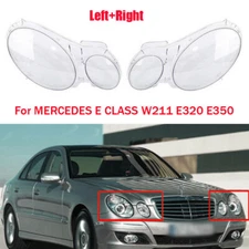 Headlight Headlamp Lens Cover Clear For Mercedes Benz W211 E320 E300 2002-2008