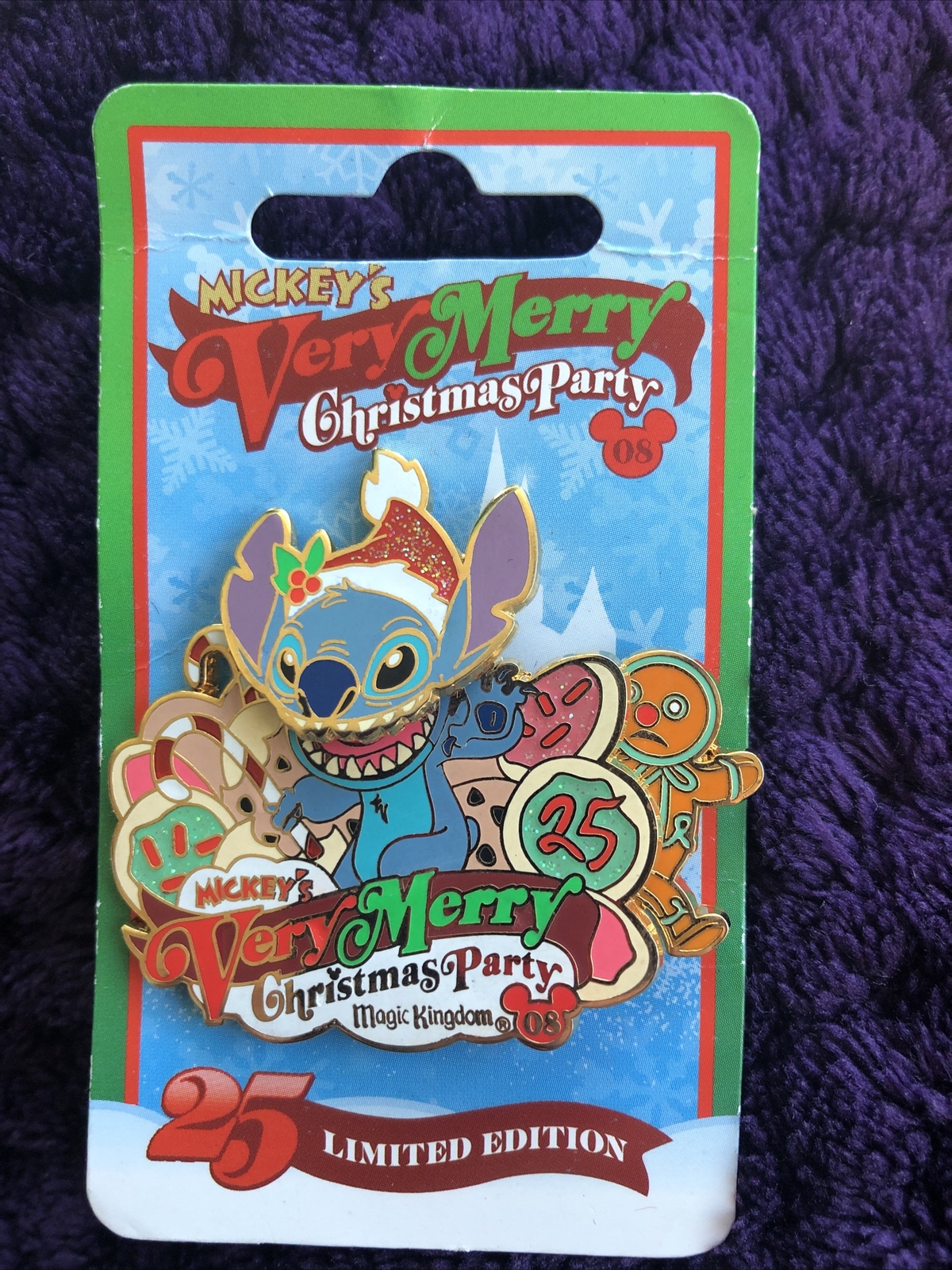 NEW Stitch Very Merry Christmas Party 25th Anniversary DISNEY PIN LE 4000  Slider | eBay