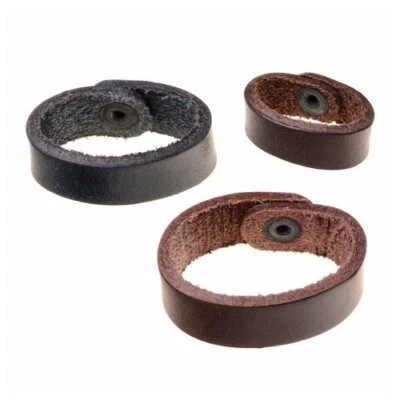 Gürtelschlaufe Leder versch. Größen Braun/Schwarz Lederschlaufe Gürtel Läufer