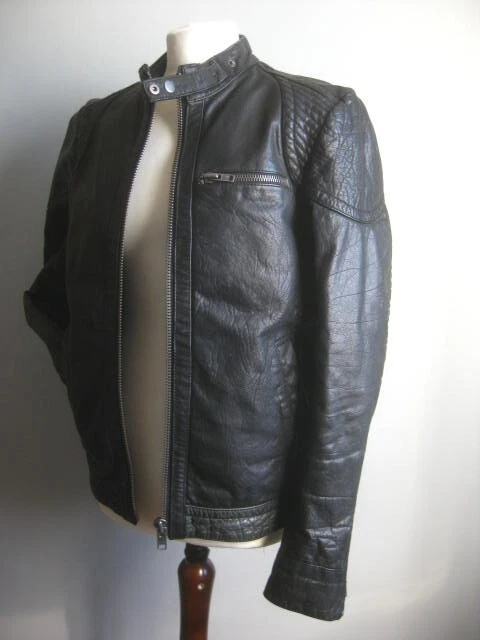 Manteau Bouffant River Island Homme Noir Taille XL - Capuche Amovible, Doublure Duvet, Parfait état