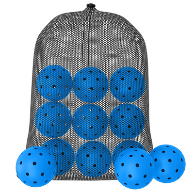 GCA Pro Blue Outdoor Pickleballs 40 Hole USA Approved Tournament Free Mesh Bag