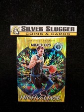 2019-20 Luka Doncic Hoops Premium High Voltage Yellow Shock Dallas Mavericks