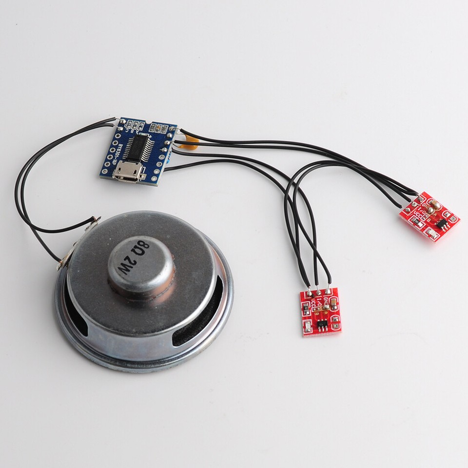 4pcs BY8301-16P Aduio MP3 Voice Amplifier Module Serial SSOP24 SPI ...