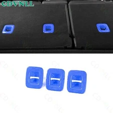 Rear Seat Back backrest Molding Trim For Jeep Cherokee 2014-20 Blue Carbon Fiber