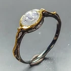 Gemstone Natural Moonstone Ring 925 Sterling Silver Size 7 /R470229