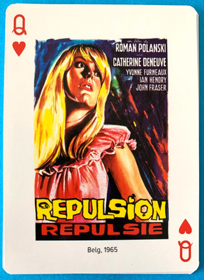 SELTENES FILMPLAKAT REPULSION POLANSKI DENEUVE 1965 ROOKIE CARD FRANZÖSISCHE AUSGABE