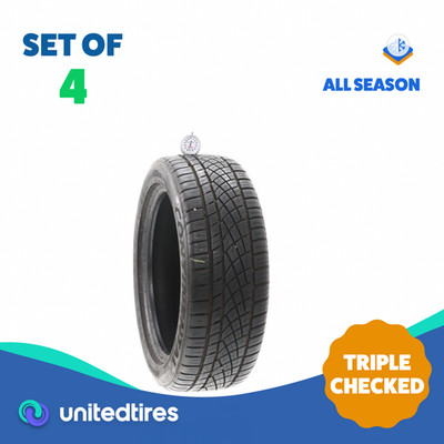 Set of (4) Used 195/50ZR16 Continental ExtremeContact DWS06 Plus 84W - 7.5/32