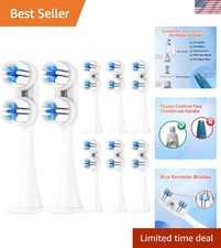 8 Pack Replacement Toothbrush Heads Compatible with Spinbrush PRO Clean
