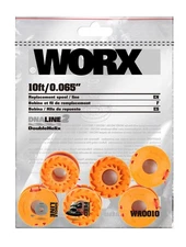 Worx (6) Pack Replacement Spools for Grass Trimmer (WA0010)