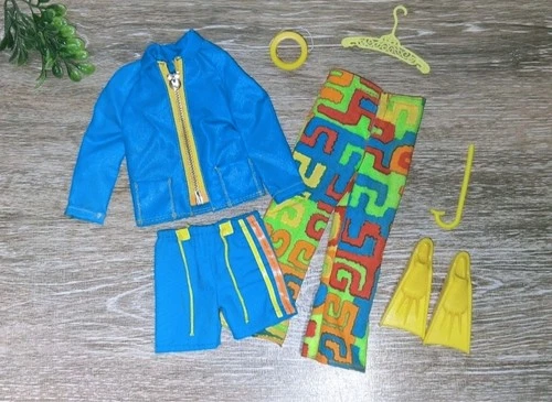 Vintage Barbie Ken Doll #1435 Shore Lines Fashion Outfit & Accessories