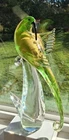 12" VTG Murano Italian Art Glass FORMIA Bird of Paradise Sculpture - Gold Fleck