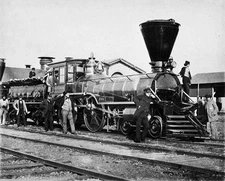 Vintage Grand Trunk Railway Railroad Locomotive Train GTR Photo 8.5x11