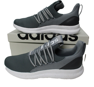 Adidas Lite Racer Adapt 7.0 Slip On Running Shoes Mens Sz 10.5 Gray White