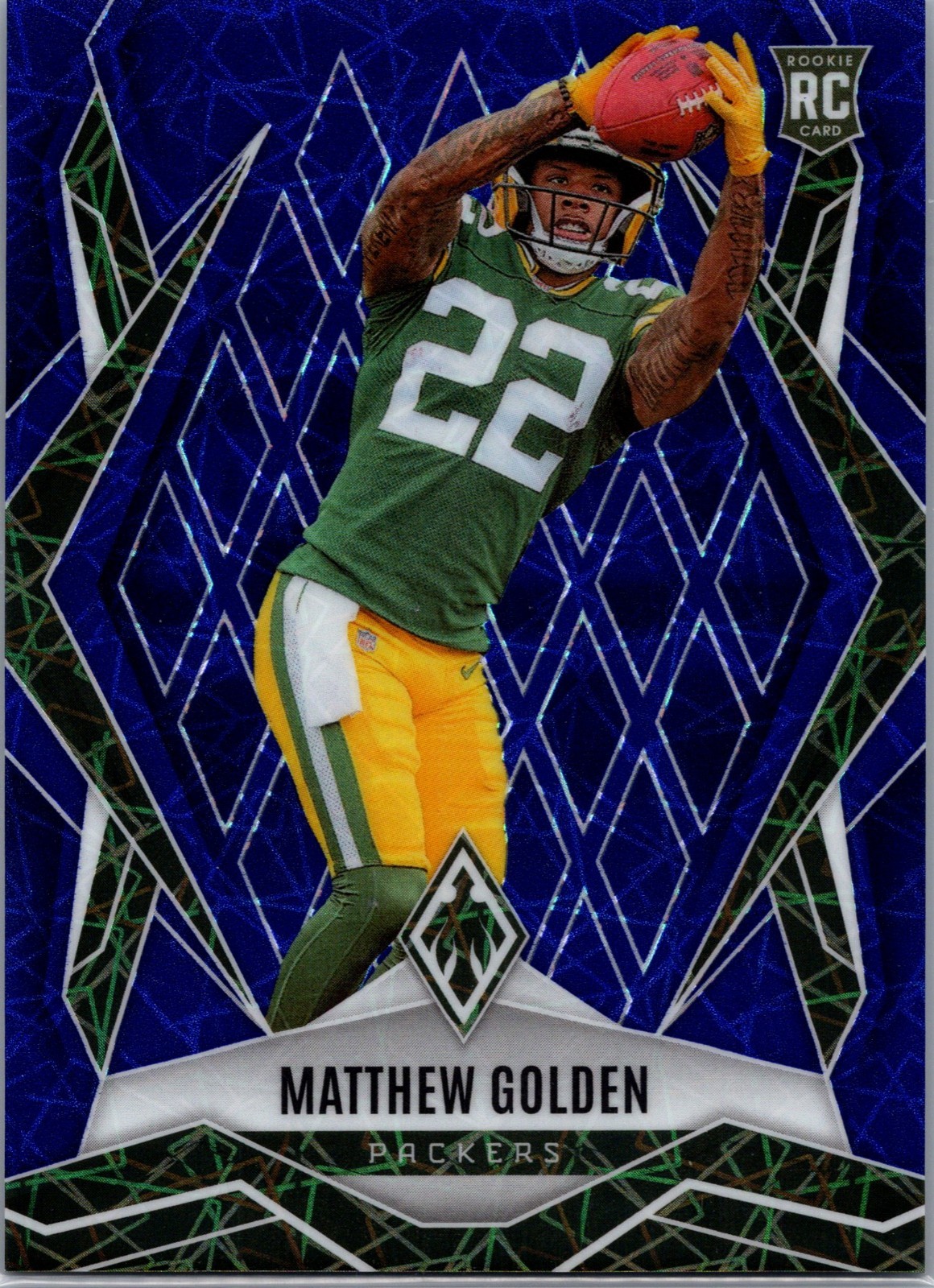 2025 Panini Phoenix - Rookies Matthew Golden #174 Blue Lazer /75 (RC)