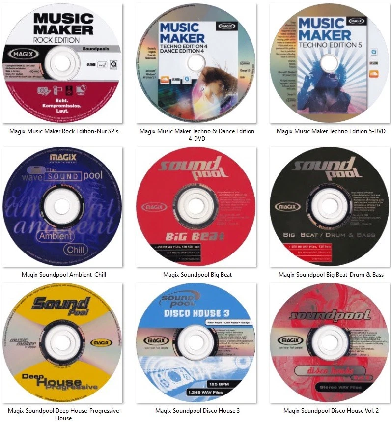 MAGIX MUSIC MAKER TECHNO/DANCE EDITION 4-205 MB Top Soundloops + Programm mit SN - Bild 3 von 4