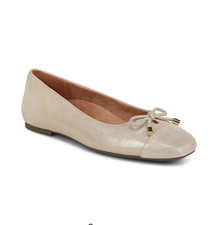 NEW HOT DEAL VIONIC Women's Klara Ballet Flat, Gold Leather Wide