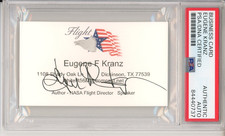 NASA FLIGHT DIRECTOR EUGENE KRANZ SIGNED BUSINESS CARD PSA DNA COA APOLLO AUTO